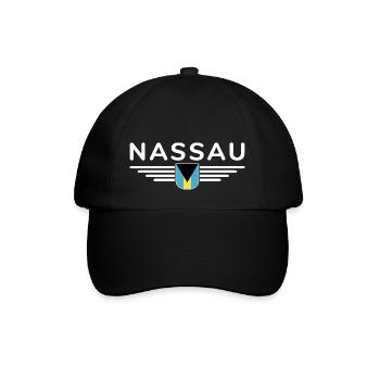 Nassau Bahamas: Tropical T-Shirt - Baseball Cap - black/black - Front