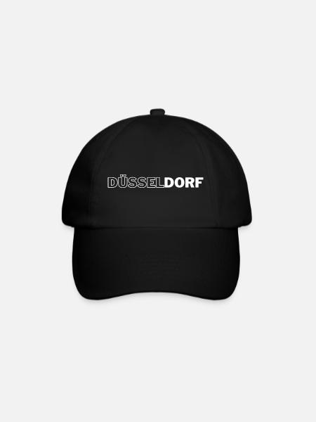 Düsseldorf - Baseballkappe - Schwarz/Schwarz