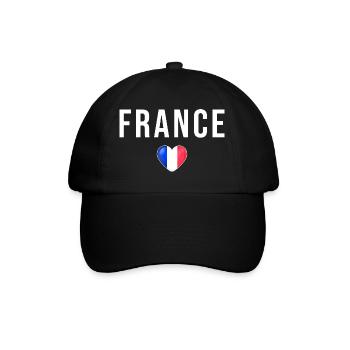 Drapeau France français - Casquette classique - noir/noir - Devant