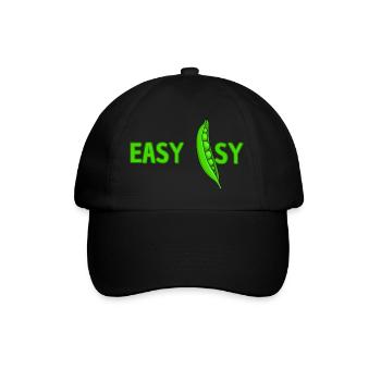 Easy peasy - Baseballkappe - Schwarz/Schwarz - Vorne