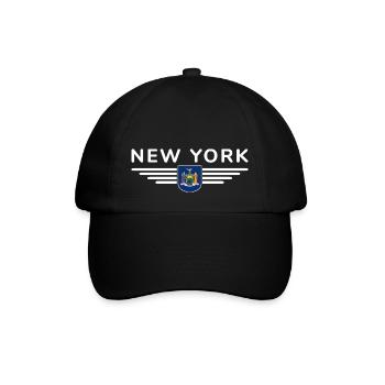 New York Fan T-Shirt – Perfect for fans! - Baseball Cap - black/black - Front