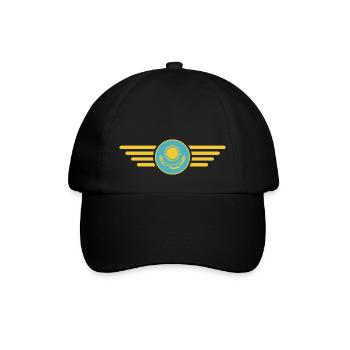 J’aime le Kazakhstan, T-shirt design de style élégance - Casquette classique - noir/noir - Devant