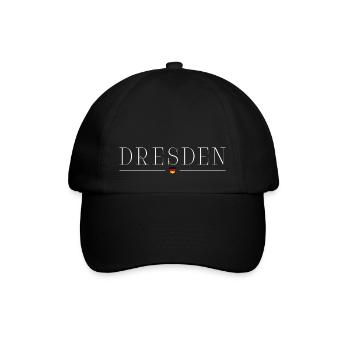 Dresden, Germany Elegance T-Shirt - Baseball Cap - black/black - Front