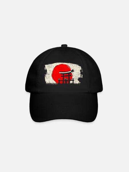 Japanese architecture - Baseball Cap - black/black