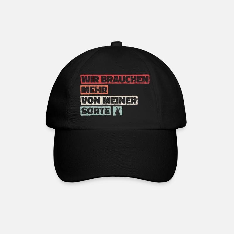 Selbstbewusst Selbstironie Spruch Statement Witz - Baseballkappe - Schwarz/Schwarz