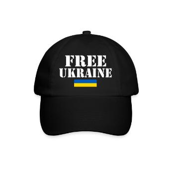 Free ukraine - Baseball Cap - black/black - Front
