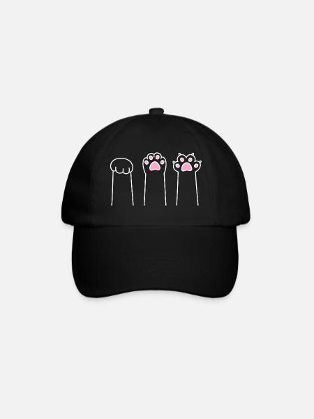 Cat Paw Game Cat Paws Stone Paper Scissors - Casquette classique - noir/noir