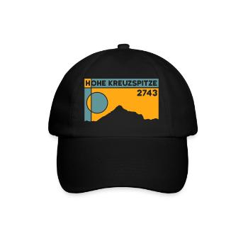 Hohe Kreuzspitze Ski Tour Jaufenpass Mountain Hike - Baseball Cap - black/black - Front