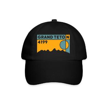 Grand Teton Finisher Wyoming Mountain randonnée souvenir - Casquette classique - noir/noir - Devant
