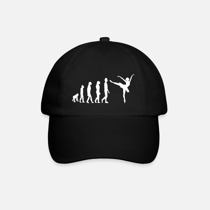 Ballett Ballerina Evolution Tanzen dance - Baseballkappe - Schwarz/Schwarz