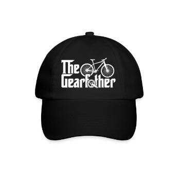 The Gearfather - Funny Cycling Dad - Baseball Cap - black/black - Front