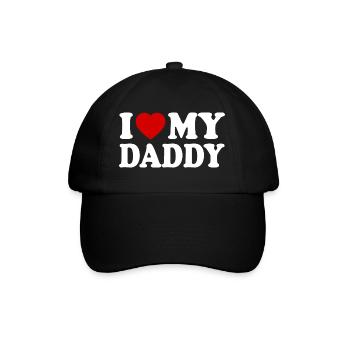 I love my daddy - Casquette classique - noir/noir - Devant