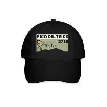 Pico del Teide Randonnée Tenerife Souvenir Volcan - Casquette classique - noir/noir - Devant