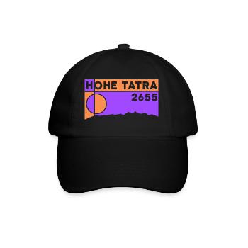 Hohe wandern Slowakei Andenken Geschenk - Baseballkappe - Schwarz/Schwarz - Vorne