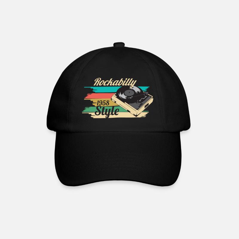 rockabilly - Casquette classique - noir/noir