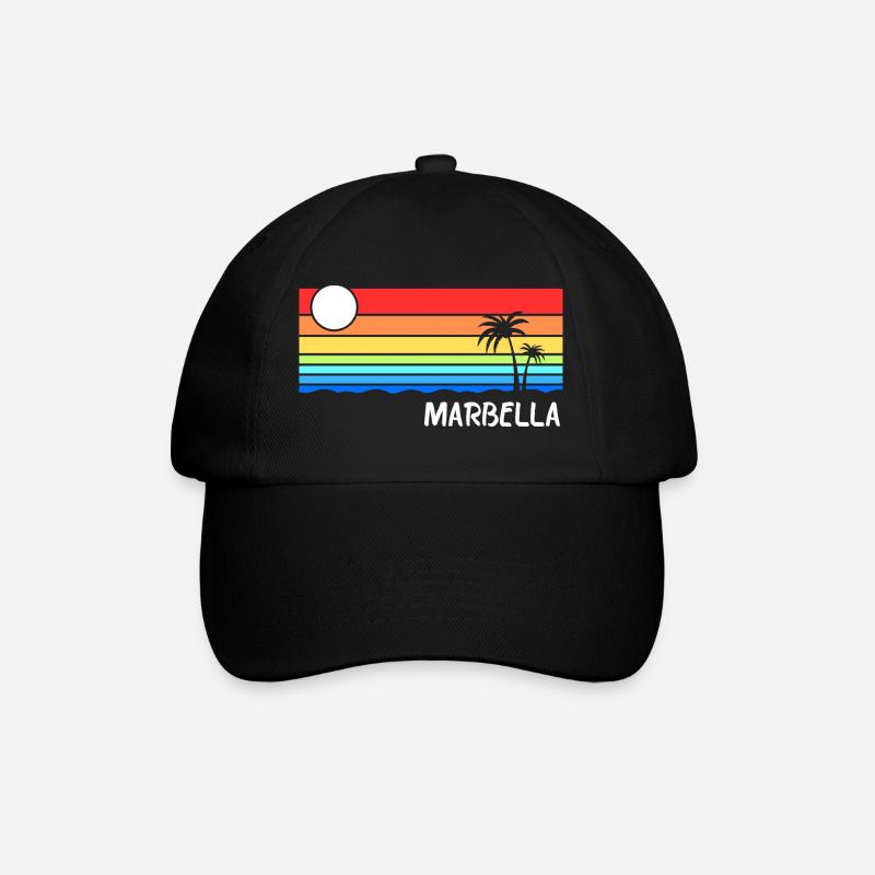 Marbella Andalousie Espagne Costa del Sol Idée - Casquette classique - noir/noir