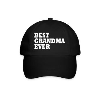 Best grandma ever - Baseball Cap - black/black - Front