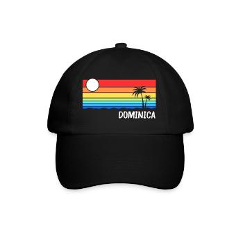 Dominique Idée de vacances sur les îles des Caraïbes - Casquette classique - noir/noir - Devant