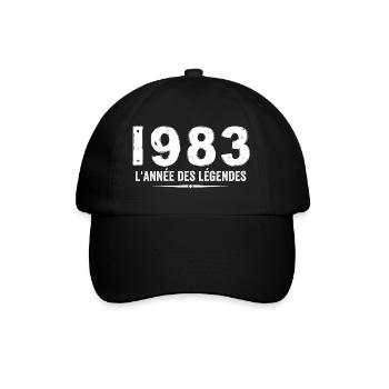 1983 Year of the Legends - 1983 Anniversary Gift - Baseball Cap - black/black - Front