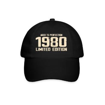 1980 Limited edition 1980 Birthday 1980 Retro - Baseball Cap - black/black - Front