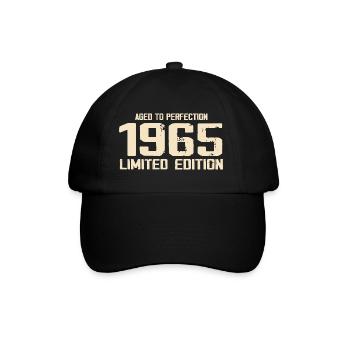 1965 Retro Style 1965 Geburtstag 1965 Vintage - Baseballkappe - Schwarz/Schwarz - Vorne