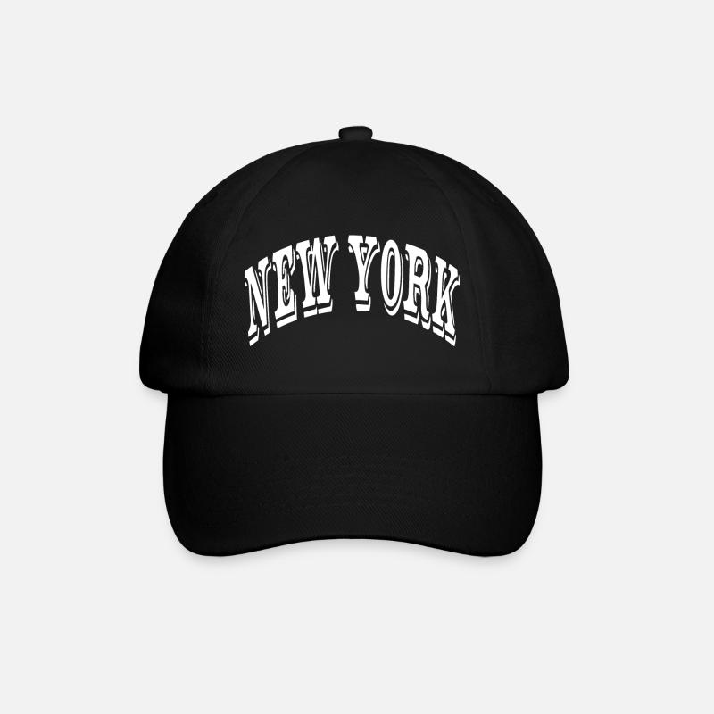 New York - Baseballkappe - Schwarz/Schwarz