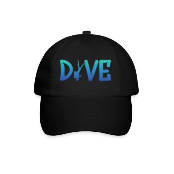 DIVE - Baseballkappe - Schwarz/Schwarz - Vorne