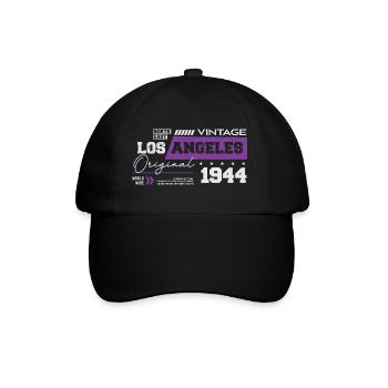 1944 Jahrgang geboren Legende 80 Geburtstag - Baseballkappe - Schwarz/Schwarz - Vorne