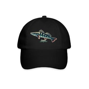 Zander, Predator, Fishing, Fishing, Fish - Baseball Cap - black/black - Front