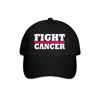 Fight cancer - Baseball Cap - black/black - Front