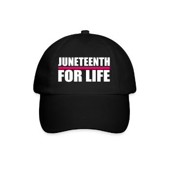 juneteenth - Baseball Cap - black/black - Front