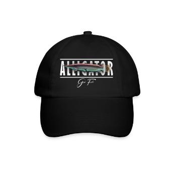 Alligator Gar Monster Fischhalter - Baseballkappe - Schwarz/Schwarz - Vorne