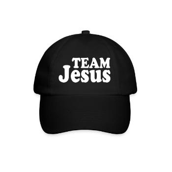 Team jesus - Baseball Cap - black/black - Front
