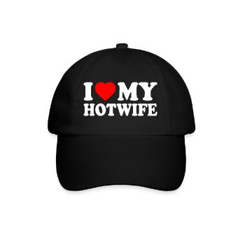 I love my hotwife - Baseball Cap - black/black - Front