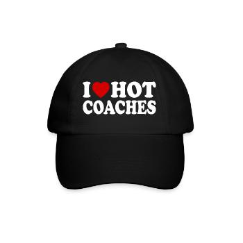 I love hot coaches - Casquette classique - noir/noir - Devant