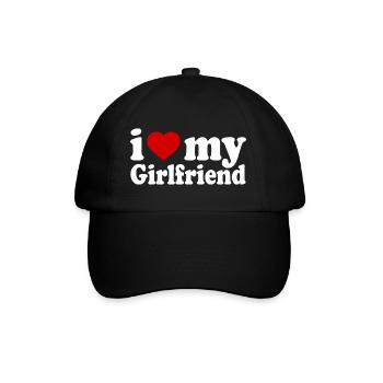 I love my girlfriend - Casquette classique - noir/noir - Devant