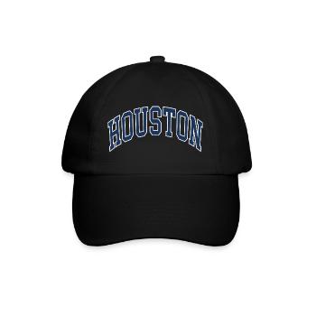 Houston - Baseballkappe - Schwarz/Schwarz - Vorne