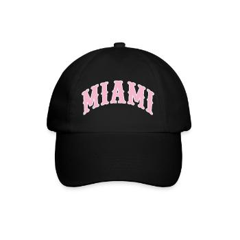 Miami - Baseballkappe - Schwarz/Schwarz - Vorne