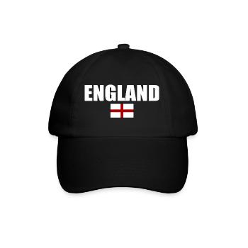 England - Baseball Cap - black/black - Front