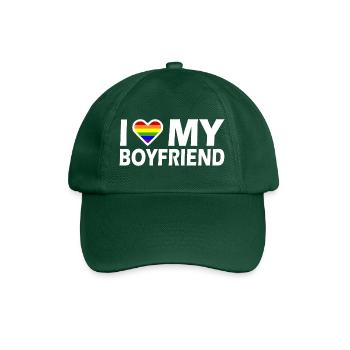 I love my boyfriend - Baseballkappe - Flaschengrün - Vorne
