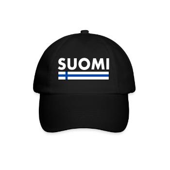 Suomi - Baseball Cap - black/black - Front