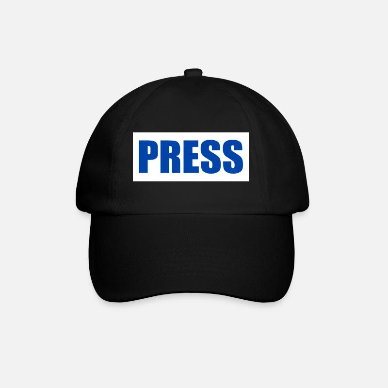 Press - Baseballkappe - Schwarz/Schwarz