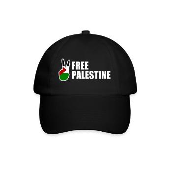Free palestine - Baseball Cap - black/black - Front