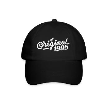 Cadeau d’anniversaire original 1995 - Vintage 1995 - Casquette classique - noir/noir - Devant