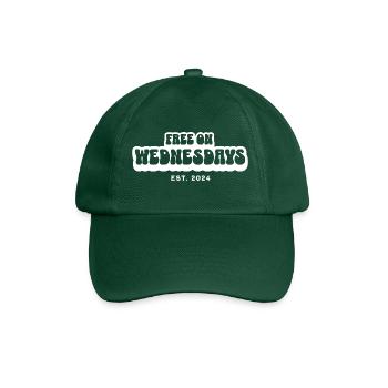 Gratuit le mercredi - Vivez plus sans stress - Casquette classique - vert bouteille - Devant