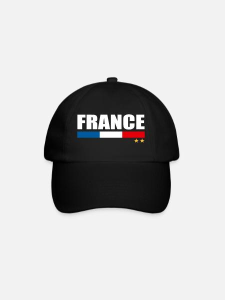 Frankreich Fußball-Europameisterschaft Frankreich - Baseballkappe - Schwarz/Schwarz