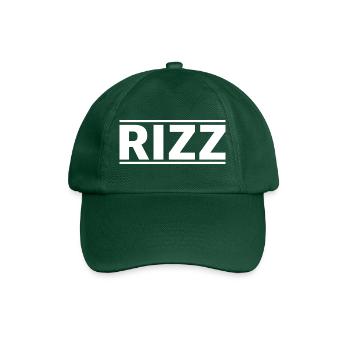 Rizz | Charisma, charme, stil, Jugendsprache - Baseballkappe - Flaschengrün - Vorne