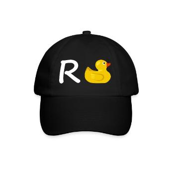 Rente Ente Ruhestand Mitarbeiter Geschenk Abschied - Baseballkappe - Schwarz/Schwarz - Vorne