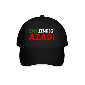 women life freedom Zan zendegi azadi - Baseballkappe - Schwarz/Schwarz - Vorne
