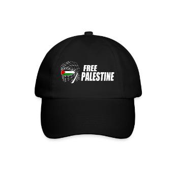 Free palestine - Casquette classique - noir/noir - Devant